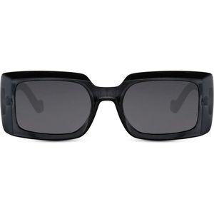 Vierkante festival zonnebril - Vierkante ogen zwart - Zonnebril zwart - Festival bril zwart vierkant - Mybuckethat