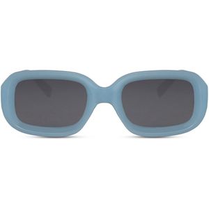 Zonnebril blauw - Jekko blauw - Zonnebril rechthoekig blauw - Festival bril blauw - Mybuckethat