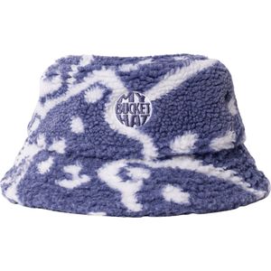 Teddy bucket hat Bluecat - Fluffy bucket hat blauw - Winter hoed dames en heren - Fur bucket hat - Teddy hoedje - Mybuckethat