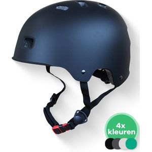 GO-OFF® Skate Snorscooterhelm - lichtgewicht snorfiets helm - NTA gecertificeerd - geschikt voor speed pedelec (Zwart, Large)