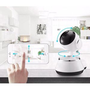Narvie Smart WiFi IP Camera Indoor – Beveiligingscamera voor Binnen - 360° Draaien Beweging Sensor