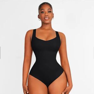Seamless Bodysuit Shapewear - Mouwloos - zwart - L