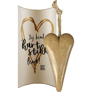 100%LEUK - Zeep in cadeauverpakking - Grote hartzeep