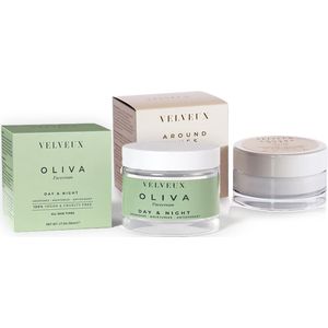 (Crème bundel) Oliva Face Cream & Oogcrème - eye cream - dagcreme - moisturizer - nachtcreme - skincare - gezichtsverzorging - gezichtscreme