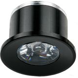 Voordeelpak LED Veranda Spot Verlichting 6 Pack - Velvalux - 1W - Natuurlijk Wit 4000K - Inbouw - Dimbaar - Rond - Mat Zwart - Aluminium - Ø31mm