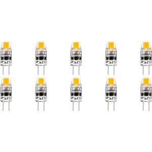 Voordeelpak LED Lamp 10 Pack - Velvalux - G4 Fitting - Dimbaar - 2W - Helder/Koud Wit 6000K - 12V Steeklamp | Vervangt 20W