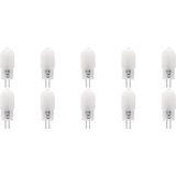 Voordeelpak LED Lamp 10 Pack - Velvalux - G4 Fitting - Dimbaar - 2W - Warm Wit 3000K - Melkwit - 12V Steeklamp | Vervangt 20W