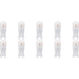 Voordeelpak LED Lamp 10 Pack - Velvalux - G9 Fitting - Dimbaar - 3W - Warm Wit 3000K - Melkwit | Vervangt 32W