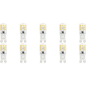 Voordeelpak LED Lamp 10 Pack - Velvalux - G9 Fitting - Dimbaar - 3W - Warm Wit 3000K - Transparant | Vervangt 32W