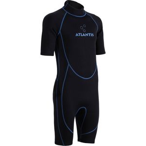 Atlantis 2mm Adventure Shorty - Wetsuit - Heren - Zwart/Blauw - ML