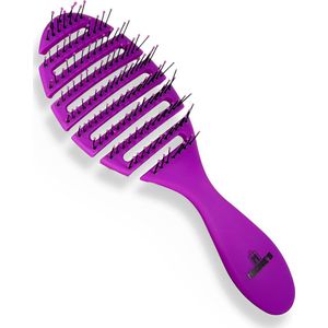 Moonie's Anti Klit Haarborstel - Ronde Borstel - Föhn Borstel - Paars