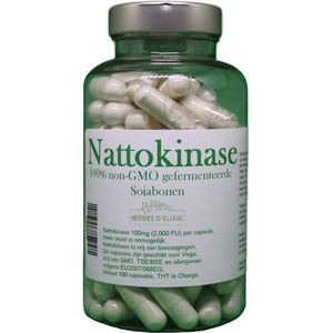 Herbes D'elixir Nattokinase Capsules – 100mg – 100 Stuks (2023) - Ondersteunt Bloedstolling - Voedingssupplementen