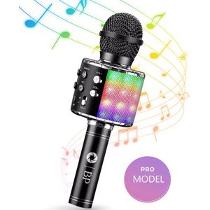 BP® Karaoke Microfoon Bluetooth - Karaoke Set - Voor Kinderen en Volwassenen - Draadloos - 5 Stemvervormers - Echo - Met Speaker - LED Licht - Nederlandse Handleiding