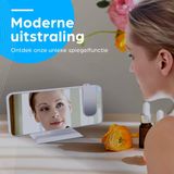 BP - Digitale Wekker - Projectiewekker Wit - Snooze Functie & Dubbel Alarm