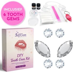 SelfGem® DIY Tooth Gem Kit | Butterfly Set | Incl. 6 Tooth Gems | Gebruiksvriendelijk | Hoogwaardig Swarovski | Tand Diamantje Kit | Tand Kristal | Tooth Gems Diamanten