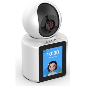 Lakoo® DualVision Connect - Slimme Babyfoon met Camera, Tweewegsvideo - HD Beeld, Nachtzicht, Bewegingsdetectie & Multi-Camera Ondersteuning - inculsief Gratis E-book