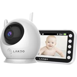 Lakoo® - BabyGuard Big - Babyfoon - Babyfoon met camera - Nacht - Slaapmuziek - Terugspreekfunctie - Babyfoon - slaapmuziek