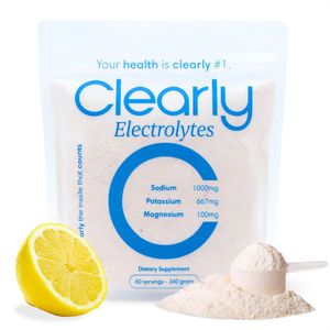 Clearly - Electrolyten Poeder - Lemon - Zonder Suiker - 340 Gram - 60 Doseringen