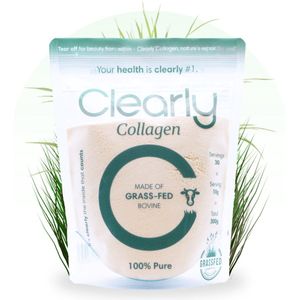 Clearly - Collageen Poeder - Neutrale Smaak - 300 g - 100% Puur Grass-Fed
