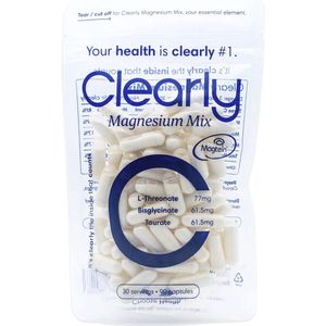 Clearly - Magnesium Mix - 90 Capsules - Ondersteunt Geheugen en Concentratie