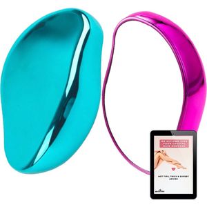BeautyFit® - Crystal Hair removal - 6 stuks - Incl. E-book - Kristalpad - Haarverwijderaar - Ontharing - Epilator - Ladyshave - Scrubi - Ontharingspad - Roze/groen