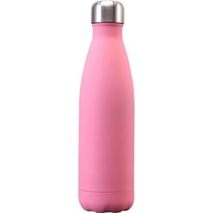 Hup. - RVS Drinkfles - Waterfles 500ml - Hip Design – BPA- & Lekvrij - Duurzaam - Roze