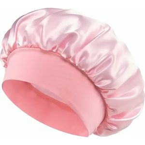 Satijnen Slaapmuts Roze - 1 Stuk - Bonnet satijn - Satijnen Bonnet - Haarnetje - Roze