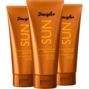 Douglas Sun Self-Tanning In Shower Body Lotion - Zelfbruiner - 3 x 200ml