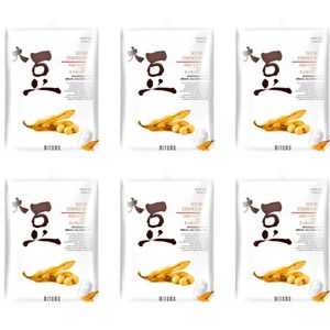 Mitomo Soy Bean Essence Mask - Gezichtmasker - 6 x 25g - Tissue Masker - Sheet Mask - Masker - Gezichtsverzorging