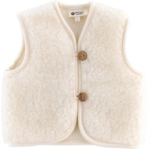 WOLLIES Amsterdam - Wollen Kinder Vest - Wit - 100% Merino Wol