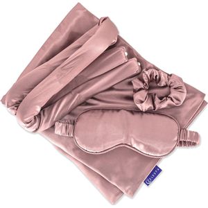 Zelesta - Beauty Set - Zijden Kussensloop en Slaapmasker - Luxe Giftset
