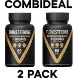 Turkesterone - 1000 mg - 100% puur - Superfoods - Testosteron Booster - COMBIDEAL - Hooge dosering - 120 capsules - Extra sterk - Sport Supplement - Muscle builder - Afvallen - Voor mannen en vrouwen - 2x