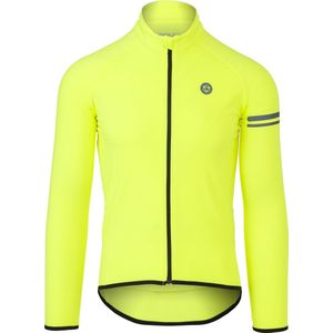 AGU Thermo Fietsshirt Lange Mouwen - Geel - Polyester - Ademend en Isolerend