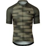 AGU Grainy Stripe Fietsshirt Essential Heren - Army Green