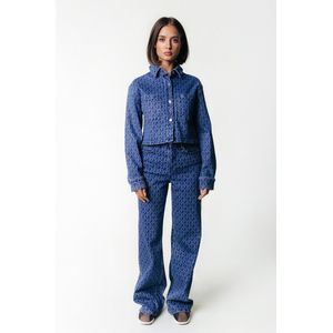 Colourful Rebel - Gaias Logo High Rise Wide Leg Spijkerbroek - Denim