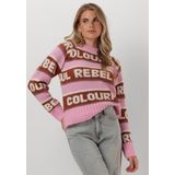 Colourful Rebel Ximenia CR Intarsia Knitted Sweater