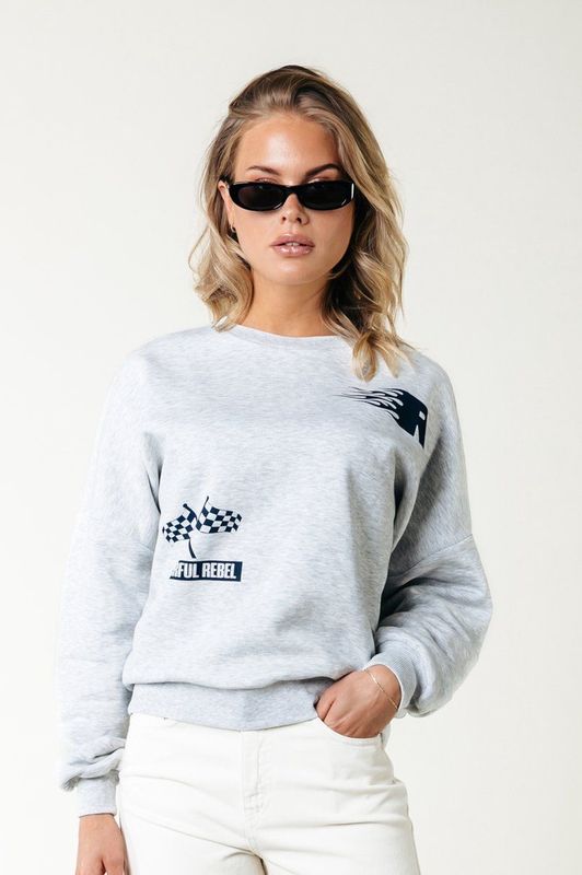 Colourful Rebel Dropped Shoulder Sweat - Regular Fit