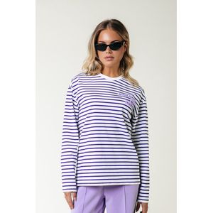 Colourful Rebel Logo Wave Stripe Longsleeve Tee- XL