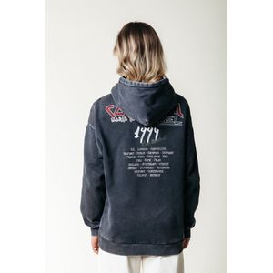 Colourful Rebel Concert Acid Wash Clean Hoodie - S