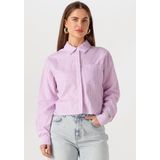 Colourful Rebel Aliya Stripe Boxy Blouse Blouses Dames - Roze - Maat XXL