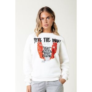 Colourful Rebel - Dropped Shoulder Sweatshirt - Wit - Katoen