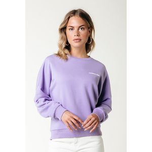 Colourful Rebel - Racer Logo Sweat - Paars - Hoodie - Dames - Katoen