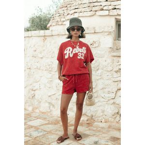 Rebels - 33 - Sweater - Rood - 65% Biologisch Katoen, 35% Polyester