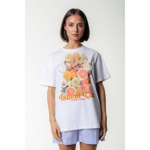 Colourful Rebel - Eiland Leven - T-shirt - Wit - Dames - Losse Pasvorm - Katoen