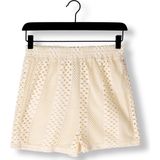 Colourful Rebel - NOLITA CROCHET SHORT - Korte Broek - Wit - Katoen