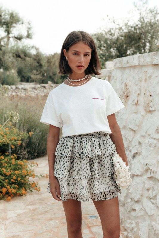 Colourful Rebel - Cheetah Mini Rok - Beige - Dames - Polyester