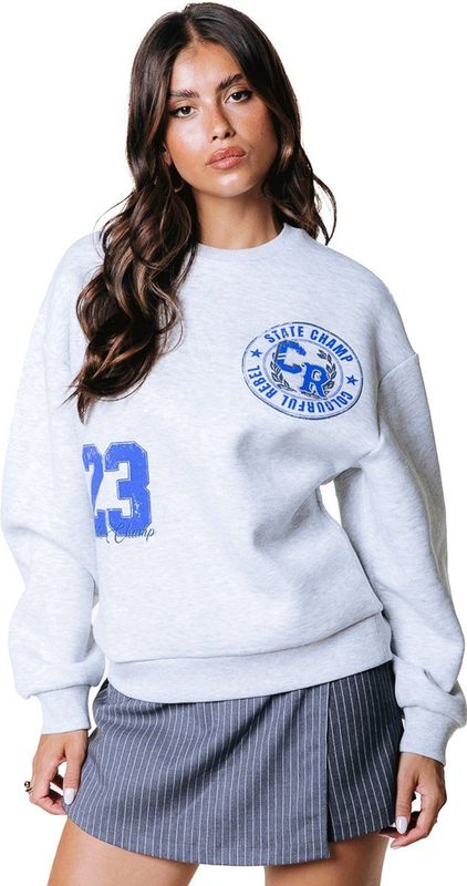 Colourful Rebel - State Champ 23 - Sweater - Grey
