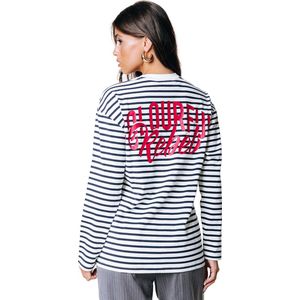 Colourful Rebel - Bold T-shirt - Off White - Lange Mouwen