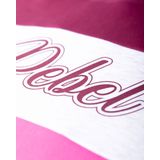 Colourful Rebel - Boxy Sweat - Donkerrood/Wit/Felroze - Oversized