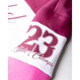 Colourful Rebel - Boxy Sweat - Donkerrood/Wit/Felroze - Oversized